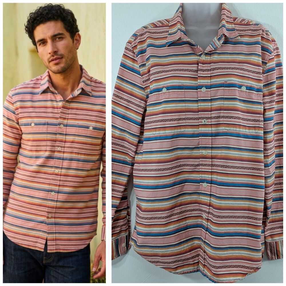 Vintage Pendleton Large Mens Button Down Striped Shirt Streetwear Retro EUC